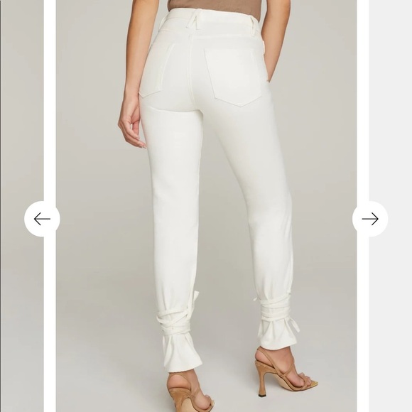 GOOD AMERICAN | Good American Good Boy Wrap Jeans White Size 4 - Picture 14 of 15